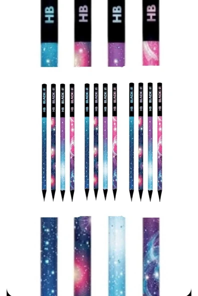 Adel Galaksi HB Blackline Kurşun Kalem 12 Adet ürün görseli 1