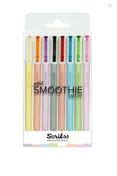 Scrikss Smoothie Jel Kalem 0.7mm - 8'li Set ürün görseli