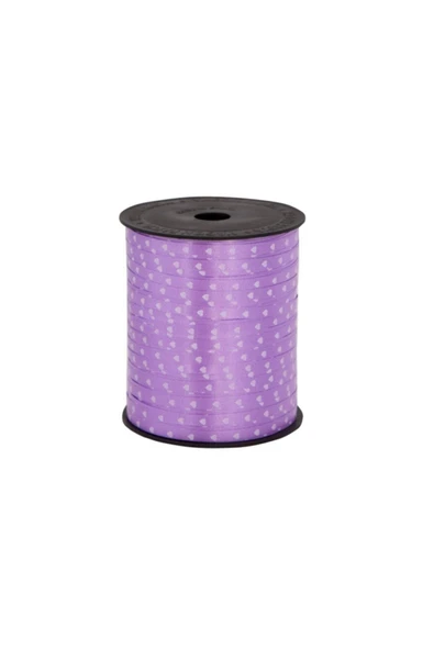 Helvacıoğlu Melodika Vagon Rabant (rafya) 5 Mm X 200 Metre Kalpli Mor 4053 (2 Li Paket) ürün görseli 1