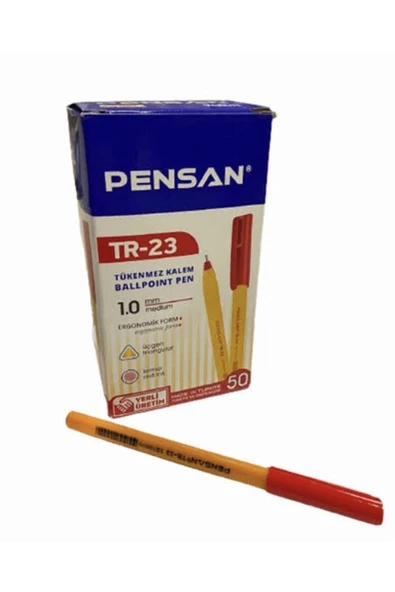 Pensan Tr-23 Tükenmez Kalem 50’li Kutu Kırmızı ürün görseli