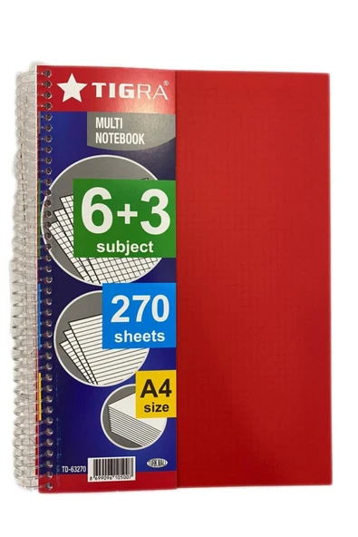 Tigra 10 2 Bölmeli Defter 250 Yp Karma Renk Gönderilmektedir. ürün görseli 1