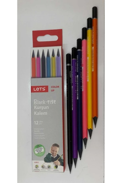 LET'S HAVE FUN Black-rite 12'li Kurşun Kalem ürün görseli 1