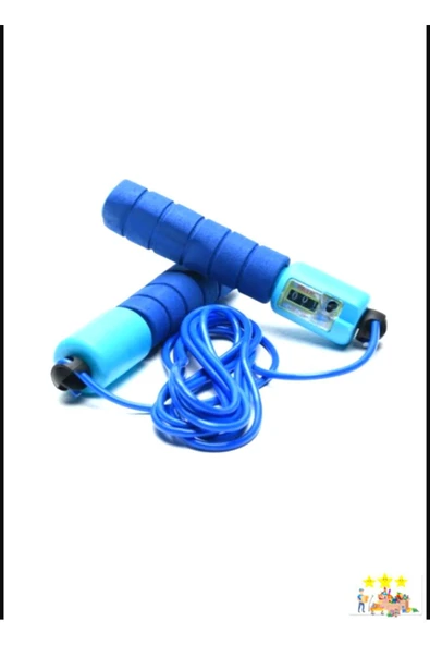 CEVALİOA Sayaçlı Atlama Ipi Saplı Antrenman Aleti Ip Egzersiz Evde Spor İpi Mavi Sayaçlı Atlama Ipi ürün görseli 1