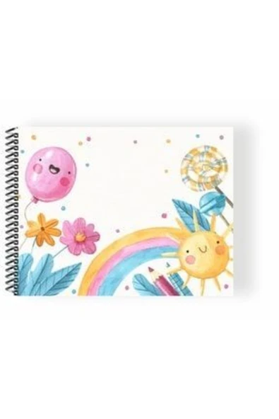 mediart 12 Adet, Resim Defteri, Karton Kapak Resim Defteri, 15 Yaprak, Küçük Resim Defteri, Ölçü: 17*24 - Resim 2