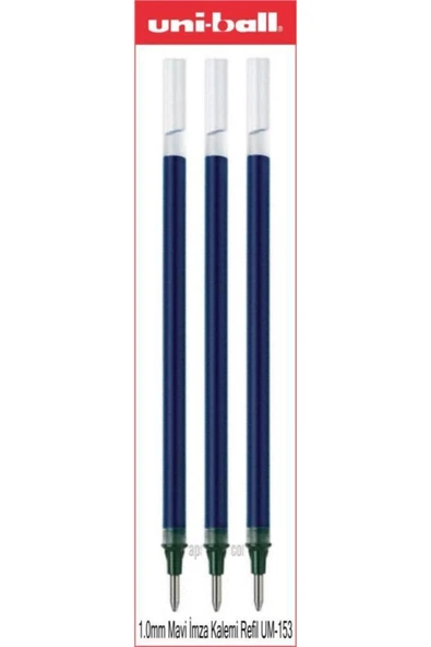 UNİ-BALL Uniball Signo Broad 1.0 Mm Mavi Imza Kalemi Yedeği 3 Adet Umr-10 ürün görseli 1