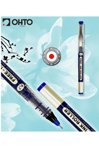 Ohto Cfr-157csn 0.7 Mm Mavi Free Ink Roller Kalem 1 Adettir - Resim 3