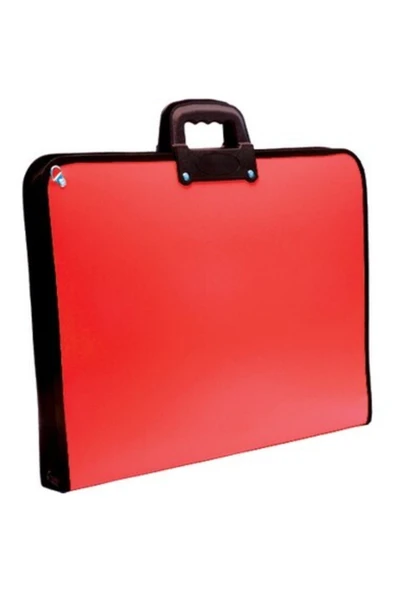 Kampüs Kırtasiyem Kırmızı 37x54cm Teknik Resim Proje Çantası - Dosya Çantası - Resim 2