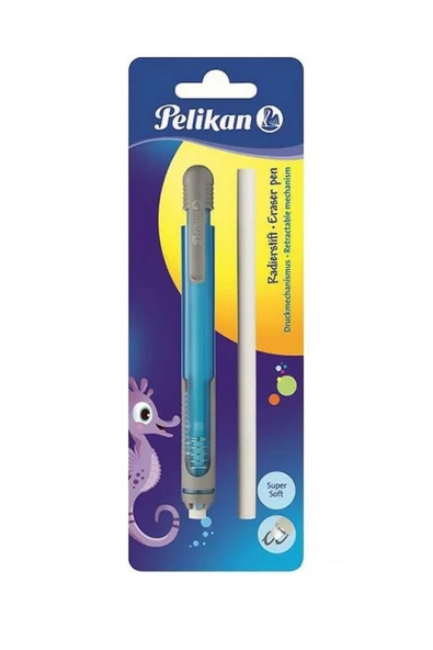 Pelikan Germany Kalem Tipi Silgi Yedekli Blister Mavi ürün görseli