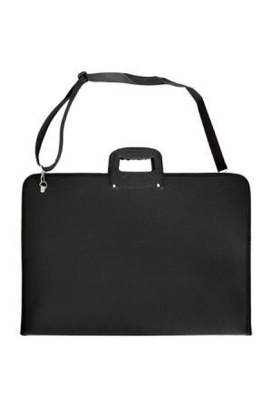 Kampus Kırtasiyem Proje Çantası 35-50 Cm Boyutunda Siyah Resim Çantası Askılı ürün görseli 1