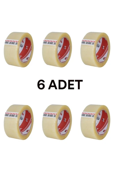 Ve-ge Koli Bandı 45x100 Şeffaf (ASLAN) 6 Adet ürün görseli 1