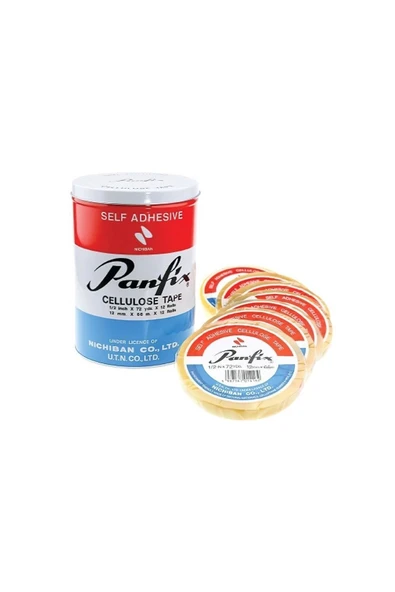 Panfix Şeffaf Selefon Bant (metal Kutulu) 12x66 Mm 12'li ürün görseli 1