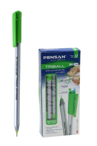 Pensan Triball 1.0 Mm Tükenmez Kalem 12 Farklı Renk ürün görseli 1