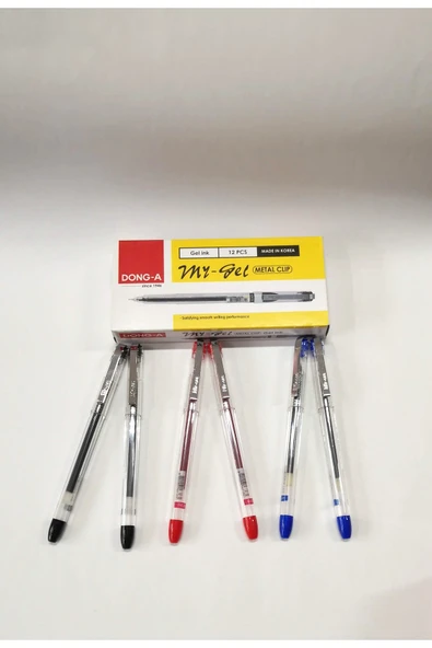 Donga Mygel My-Gel İğne Uçlu  Jel Kalem 0,5mm Metal Clip 6 Adet Birlikte - Resim 4