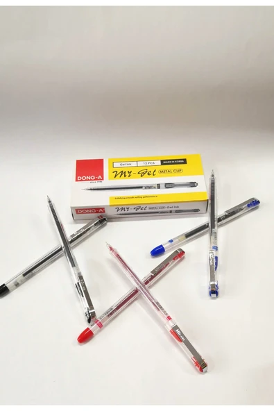 Donga Mygel My-Gel İğne Uçlu  Jel Kalem 0,5mm Metal Clip 6 Adet Birlikte - Resim 5