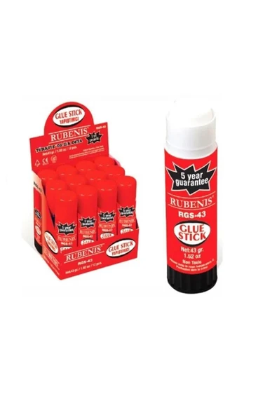 Rubenis Stick Yapıştırıcı 43 gram Stick Yapıştırıcı (12 Lİ PAKET) ürün görseli 1
