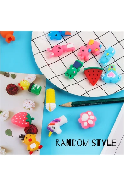 Kampus Kırtasiyem 20'li Figürlü Kalem Başlığı Kalem Süsü - Resim 2