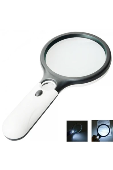 Choice 650mAh Magnifying Glass with10 LED Folding Handheld 4X Large Rectangle Lighted Magnifier with Dim... ürün görseli 1