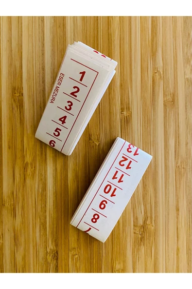 Öztürk Eşel Cetvel Takımı, Paket içi 2 Takım. Her bir Takımı 7 Parça Kağıttan ölçekli mezura. 1 Paket. ürün görseli 1