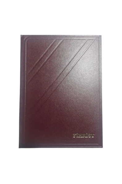 Sim Kırtasiye 12 Li Ticari Fihrist 20x28 Cm Dikişli Bordo ürün görseli 1