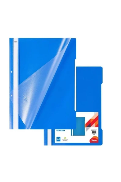 Noki Ofis Eco Mavi Plastik Telli Dosya 10 Adet - Resim 3