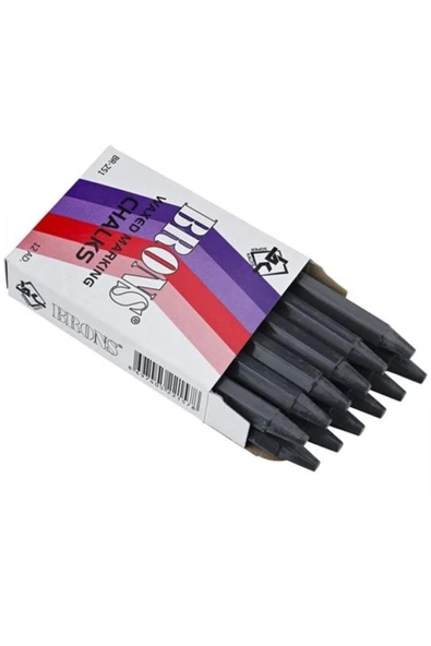 Brons Yağlı Marka Tebeşir Siyah 12 Li Br-251 ürün görseli 1