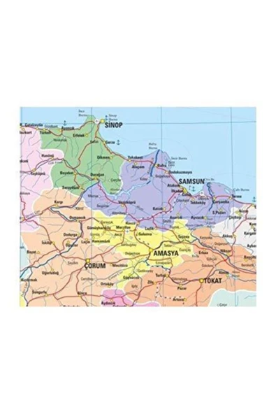 Gülpaş Kırtasiye 21023 Türkiye Haritası Mülki Idari Siyasi 70 X 100 - Resim 2