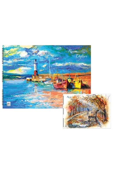 Kampus Kırtasiyem 15 Yaprak Spiralli Resim Defteri 25x35 Cm Asorti Kapak Renkleri ürün görseli 1