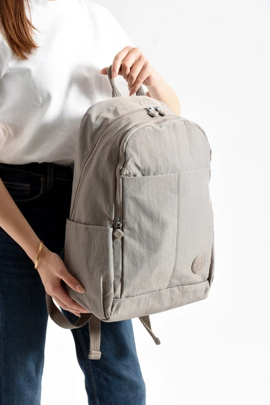 Blacklion Kızıltepe Su Geçirmez Krinkıl Kumaş Laptop Bölmeli Okul, İş ve Seyahat Sırt Çantası ürün görseli 1