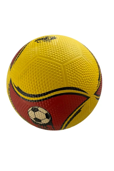 MEDITERIAN Kırmızı Her Zemine Uygun Kauçuk Futbol Topu No:5 maç Topu 385gr Anadolu Efes Pompa dahil değildir S ürün görseli 1