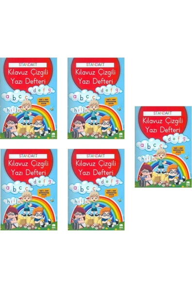 Ema Kitap 24 Yaprak A4 Büyük Boy Standart Kılavuz Çizgili Güzel Yazı Defteri 5 Adet ürün görseli 1