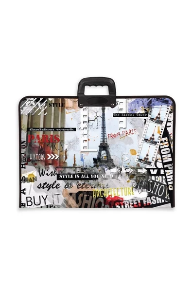 Ticon Temat J13 (35*50 Cm) Desenli Proje Çantası Pariş ürün görseli 1