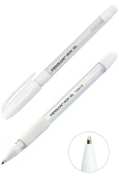 Pensan Neon Jel 1.0 Kalem 2'li Beyaz ürün görseli 1
