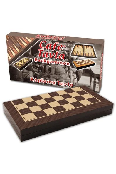 Star Oyun Aletleri Cafe Tavla Ceviz Büyük Boy Cilalı - Resim 4