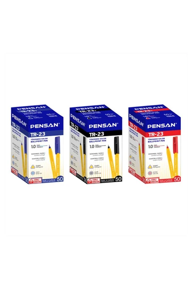 Pensan Tr-23 Tükenmez Kalem 50’li Kutu Kırmızı - Resim 6