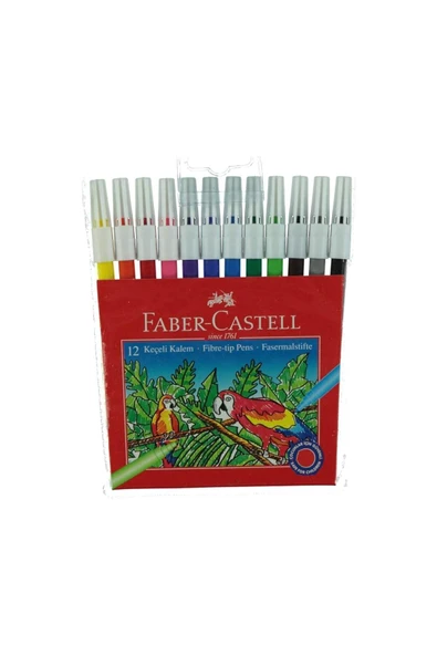 Faber Castell Faber-castell Keçeli Kalem 12 Renk Yıkanabilir ürün görseli 1