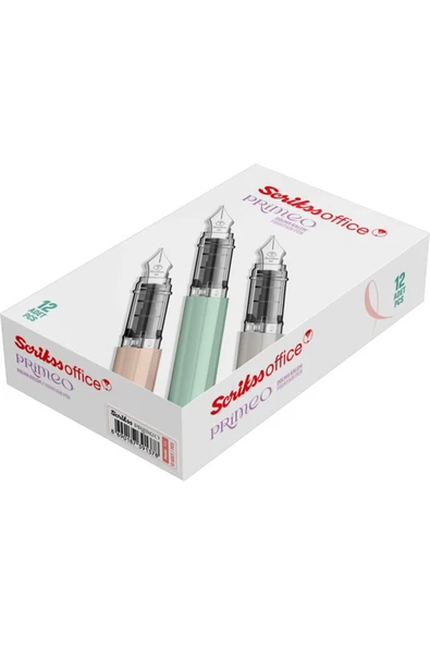 Scrikss Prımeo Dolma Kalem M Uç Latte & 6'lı Mavi Kartuş - Resim 4