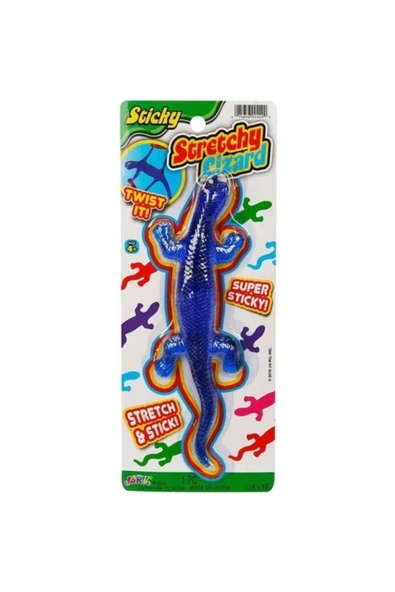 Sunman Kertenkele Streç Yumuşak Esneyen Uzayabilen Kertenkele Büyük Boy Stretchy Lizard Mavi 19 Cm ürün görseli 1