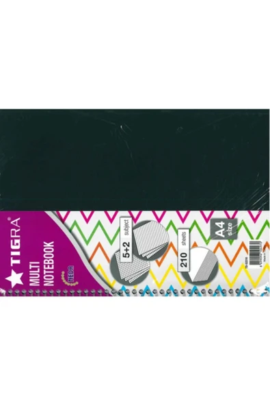 Tigra 5+2 210 Yp. Ayraçlı Defter ürün görseli 1