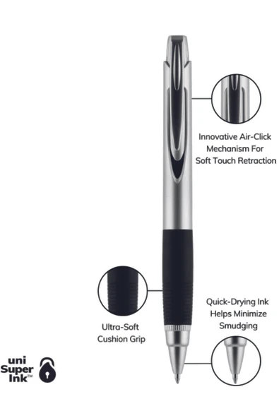 UNİ-BALL -ball Sxn-310 Gümüş Basmalı Jetstream 1.0 Kalem ürün görseli 1