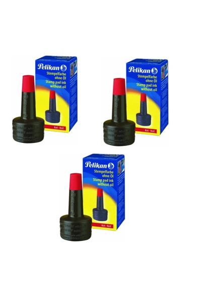 Pelikan Germany 3 Adet Mürekkep  Kırmızı ürün görseli 1