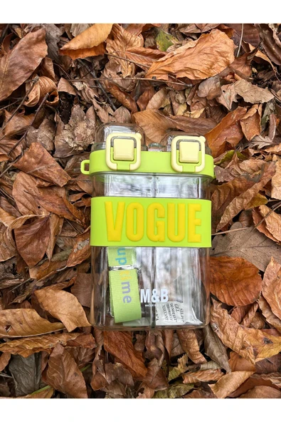 Kampus Kırtasiyem Okul Öğrenci Vogue Şık Tasarım Çift Bölmeli Çift İçimli Çocuk Suluk Matara ürün görseli 1