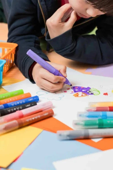 Bic Kırtasiye Keçeli Kalem Comfort Jumbo 12 Renk 517250 - Resim 3