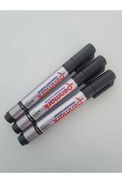 Penmark Turkey Permanent Marker Kesik Uç Siyah (3 adet) ürün görseli 1