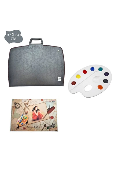 Abka Pro-art Öğrenci Resim Çantası Seti(37x54 Proje Çanta+35x50 Resim Defteri+palet) ürün görseli 1
