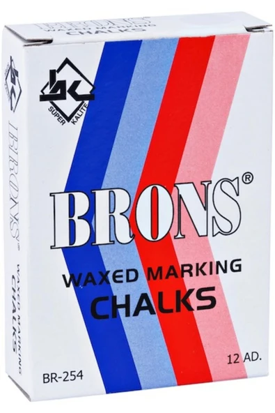 Brons Marka Tebeşiri Beyaz Br 252 12'li Kutu ürün görseli 1