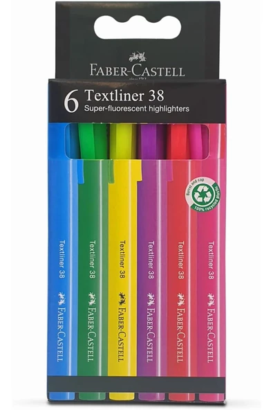 ÖYKÜ VE YİĞİT Fosforlu Kalem 38 Neon Renkler 6'lı ÖYKÜ 1112770 ürün görseli 1