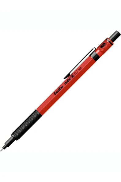 Scrikss SCRİKSS OFFİCE MATRİ-X MEKANİK KURŞUN KALEM 0.7 mm KIRMIZI - Resim 2