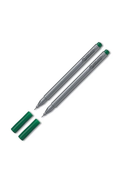 Faber Castell Faber Grip Finepen 0.4 Mm Keçe Kalem Yeşil (5020151667) 2 Li Paket ürün görseli 1