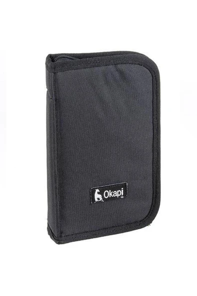 Okapi Kalem Çantası Kalem Gözlü Siyah Okp-123-s ürün görseli 1