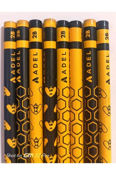 Adel Kurşun Kalem Blackline Arı 2B Desenli  (8adet) - Resim 5
